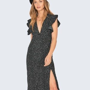 NWOT Amuse Society Polka Dot Keepin it Frill Dress